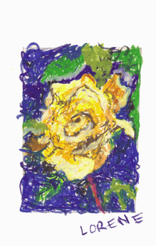 Yellow Rose for Charity (6.75 x 10.5)