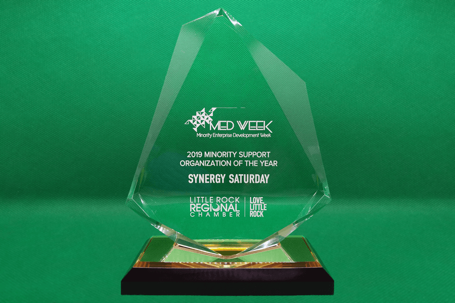 2019 minority support organization of the year trophy.